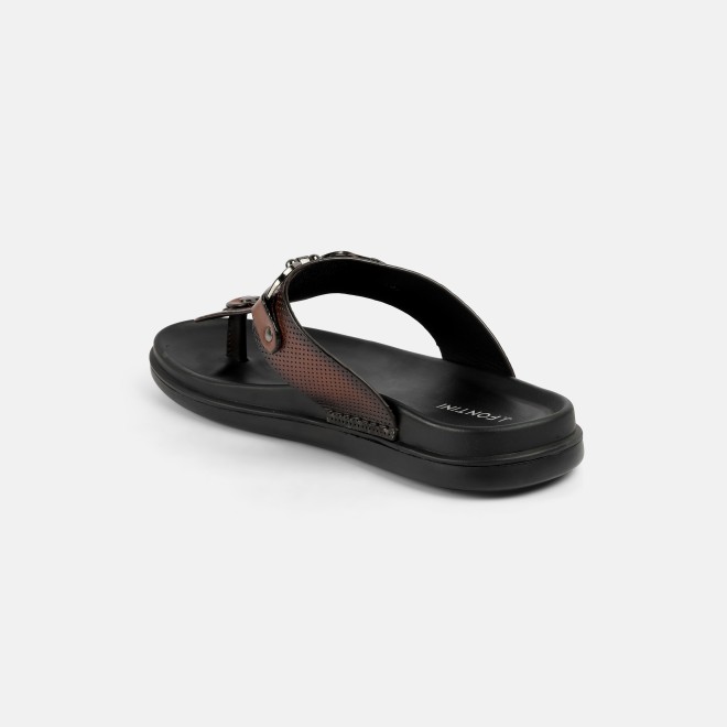 J.Fontini Men Brown Casual Slippers (SKU: 60-188-12-40)