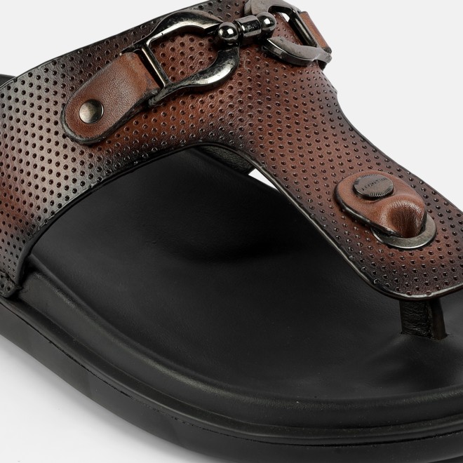 J.Fontini Men Brown Casual Slippers (SKU: 60-188-12-40)