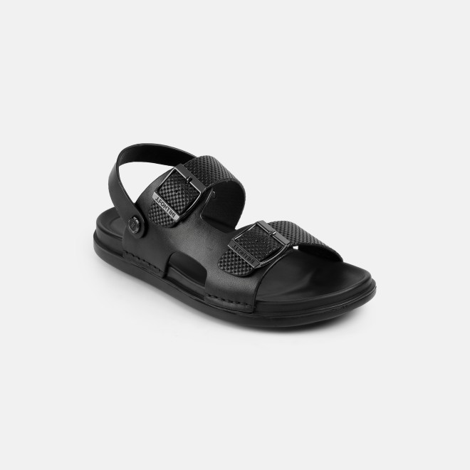 J.Fontini Men Black Casual Sandals (SKU: 60-189-11-40)