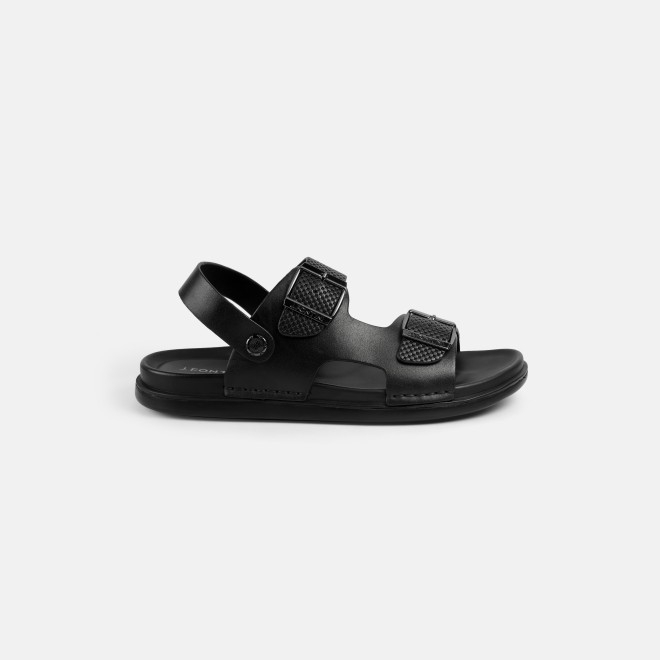 J.Fontini Men Black Casual Sandals (SKU: 60-189-11-40)
