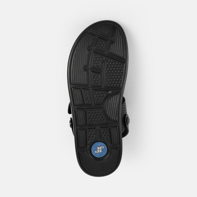 J.Fontini Men Black Casual Sandals (SKU: 60-189-11-40)
