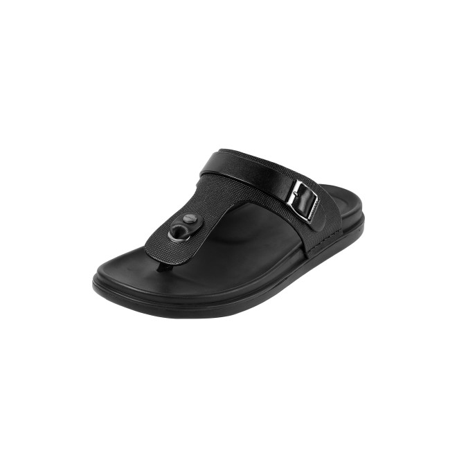 J.Fontini Men Black Casual Slippers (SKU: 60-190-11-40)