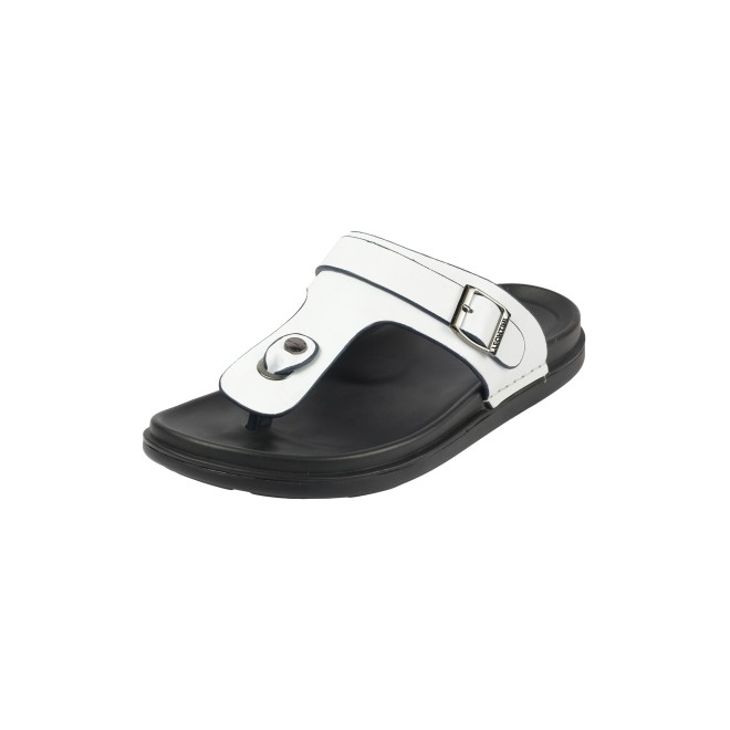 J.Fontini Men White Casual Slippers (SKU: 60-190-16-40)