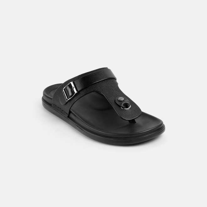 J.Fontini Men Black Casual Slippers (SKU: 60-190-11-40)
