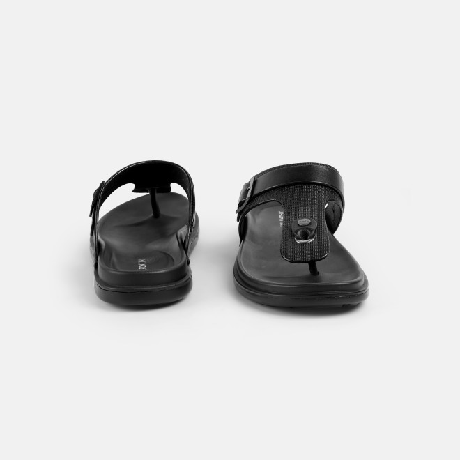 J.Fontini Men Black Casual Slippers (SKU: 60-190-11-40)