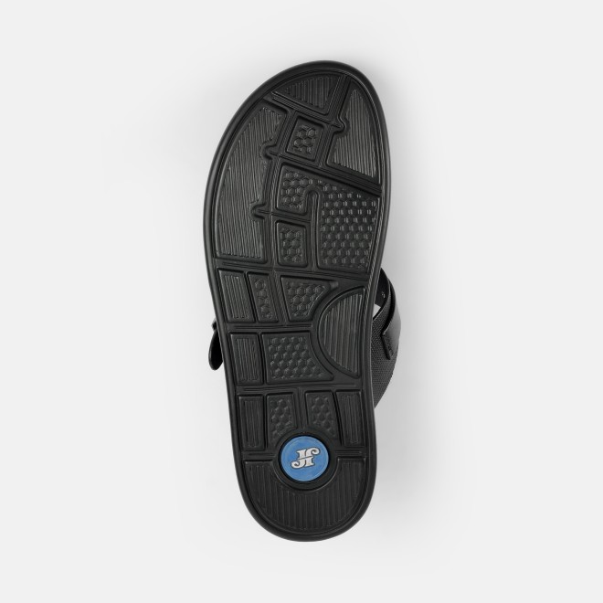 J.Fontini Men Black Casual Slippers (SKU: 60-190-11-40)