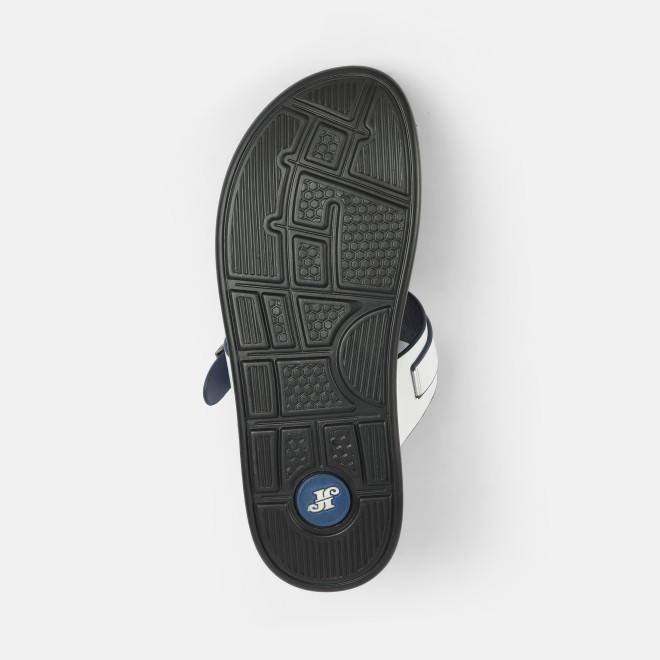 J.Fontini Men White Casual Slippers (SKU: 60-190-16-40)