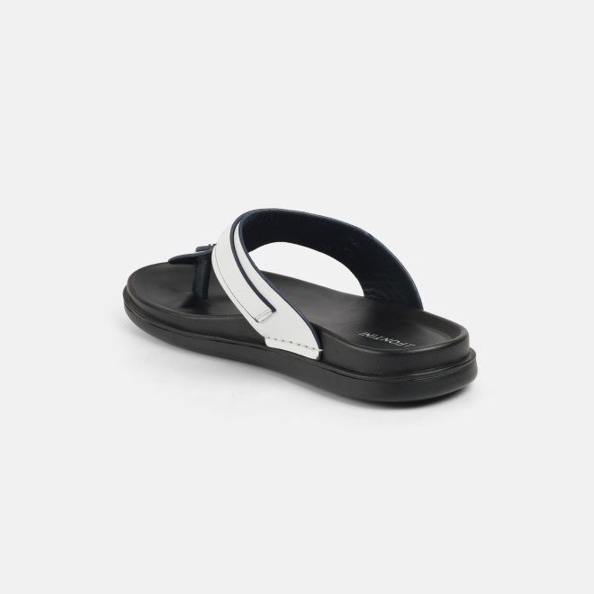 J.Fontini Men White Casual Slippers (SKU: 60-190-16-40)