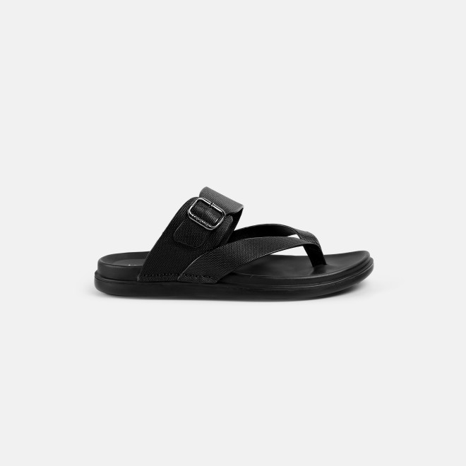 J.Fontini Men Black Casual Slippers (SKU: 60-191-11-40)