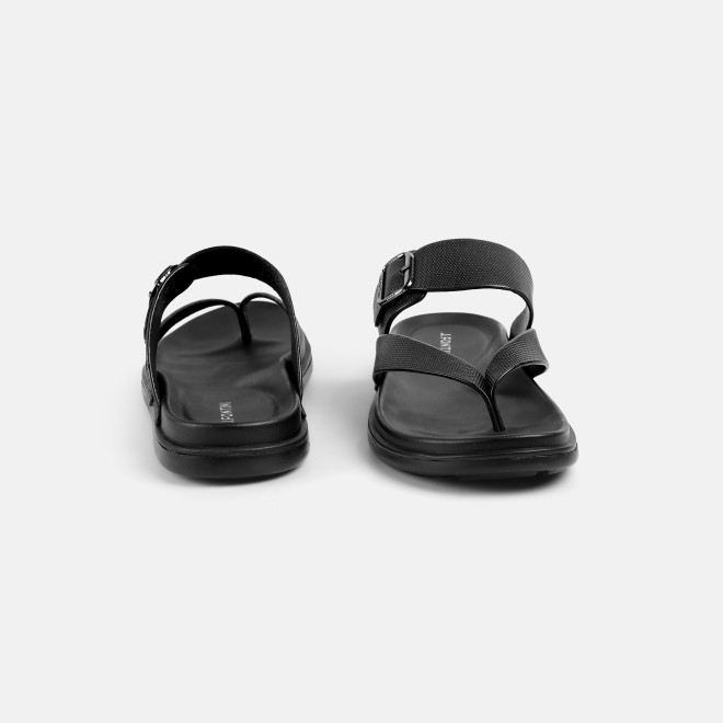 J.Fontini Men Black Casual Slippers (SKU: 60-191-11-40)