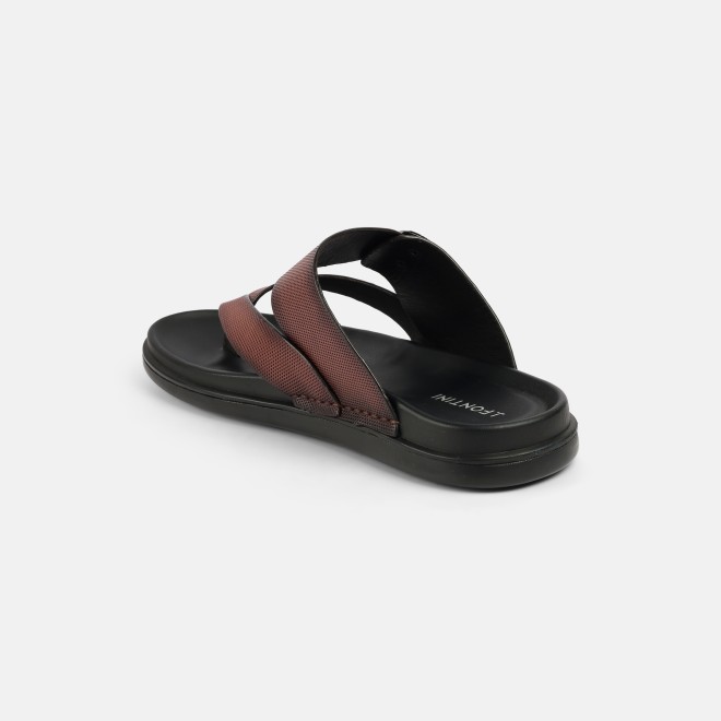 J.Fontini Men Tan Casual Slippers (SKU: 60-191-23-40)
