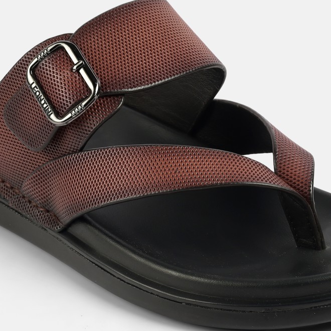 J.Fontini Men Tan Casual Slippers (SKU: 60-191-23-40)