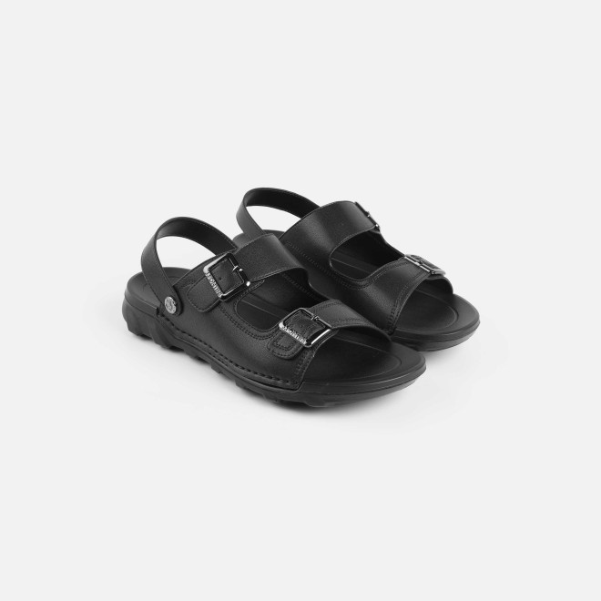 J.Fontini Men Black Casual Sandals (SKU: 60-219-11-40)