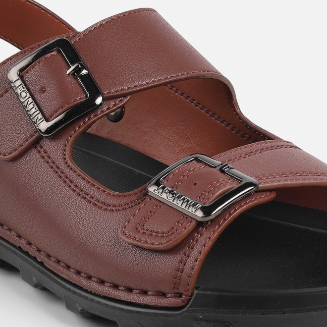 J.Fontini Men Brown Casual Sandals (SKU: 60-219-12-41)