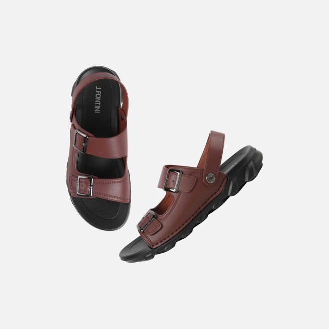 J.Fontini Men Brown Casual Sandals (SKU: 60-219-12-41)
