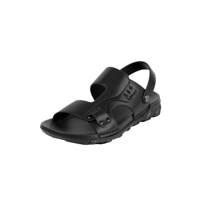 J.Fontini Men Black Casual Sandals (SKU: 60-220-11-41)