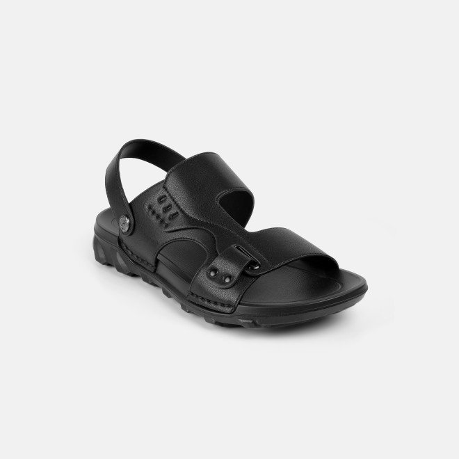 J.Fontini Men Black Casual Sandals (SKU: 60-220-11-41)