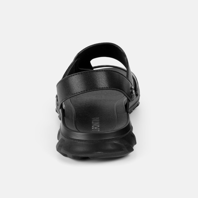 J.Fontini Men Black Casual Sandals (SKU: 60-220-11-41)