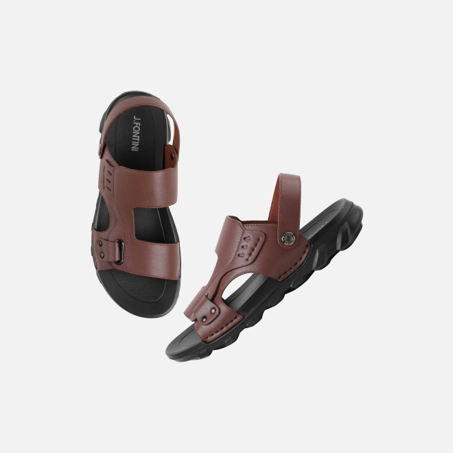 J.Fontini Men Brown Casual Sandals (SKU: 60-220-12-41)