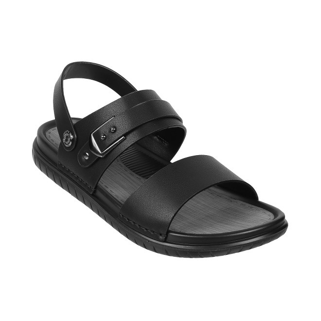 J.Fontini Men Black Casual Sandals (SKU: 60-66-11-40)