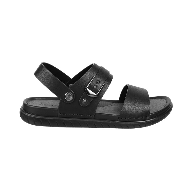 J.Fontini Men Black Casual Sandals (SKU: 60-66-11-40)