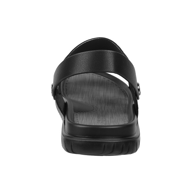 J.Fontini Men Black Casual Sandals (SKU: 60-66-11-40)