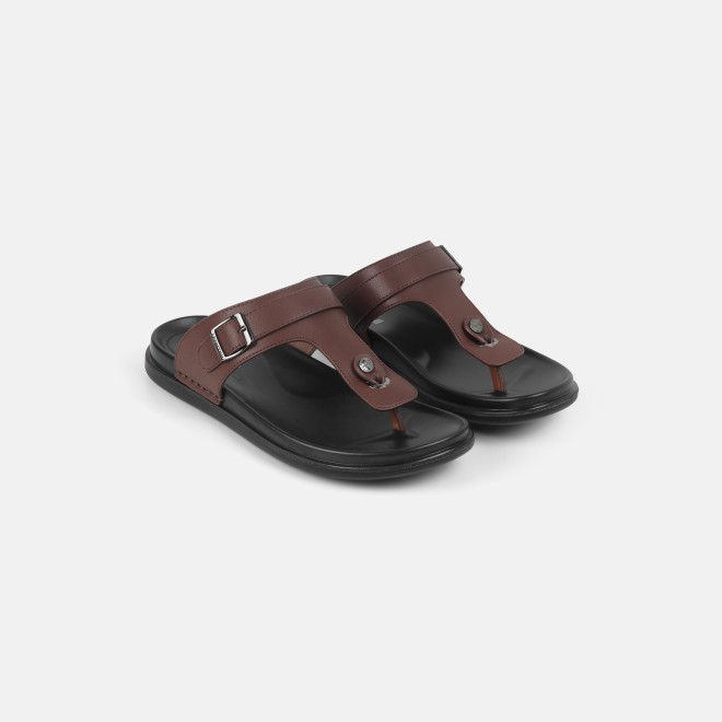 J.Fontini Men Brown Casual Slippers (SKU: 60-69L-12-46)
