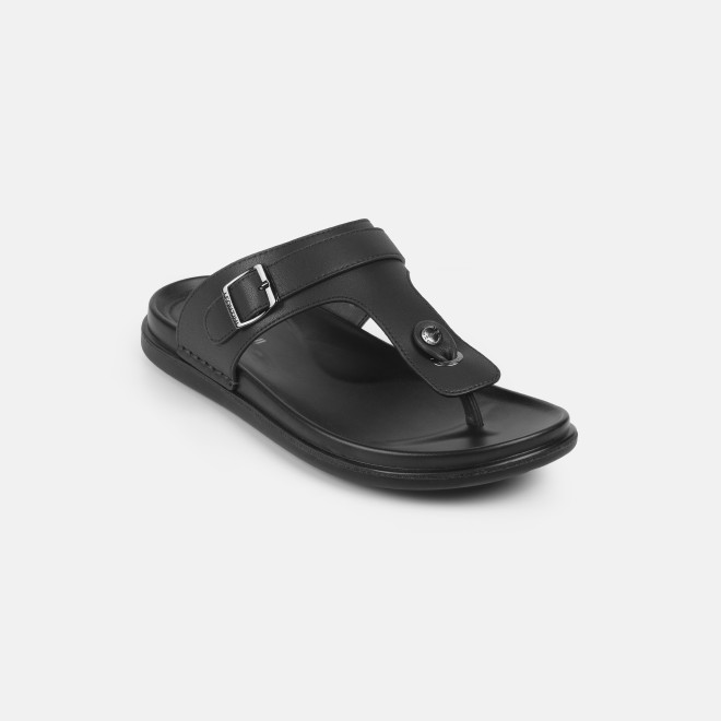 J.Fontini Men Black Casual Slippers (SKU: 60-69L-11-46)