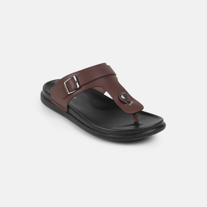 J.Fontini Men Brown Casual Slippers (SKU: 60-69L-12-46)