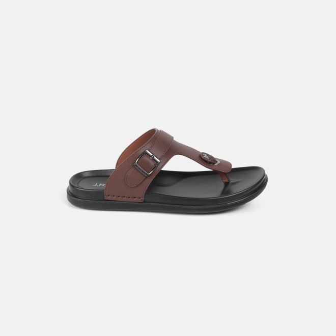 J.Fontini Men Brown Casual Slippers (SKU: 60-69L-12-46)