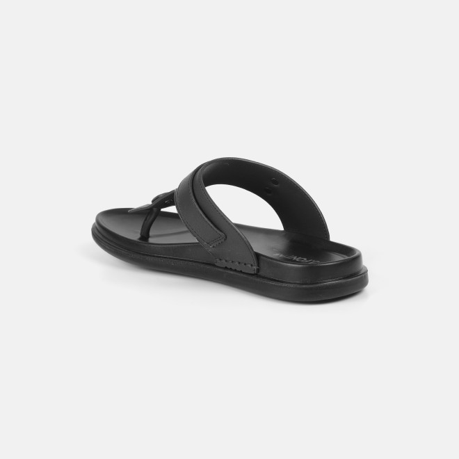 J.Fontini Men Black Casual Slippers (SKU: 60-69L-11-46)