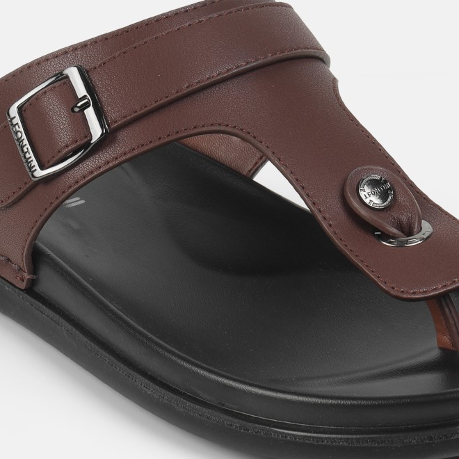 J.Fontini Men Brown Casual Slippers (SKU: 60-69L-12-46)