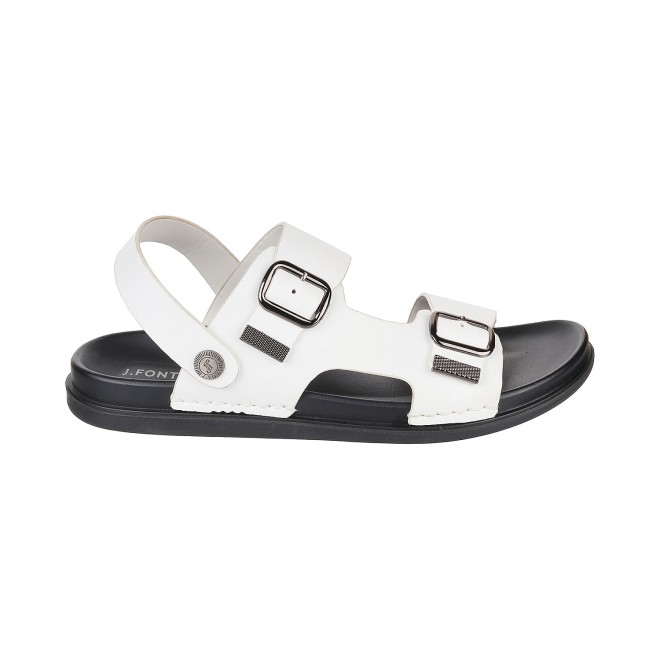 Mochi Men White Casual Sandals (SKU: 60-9949-16-40)