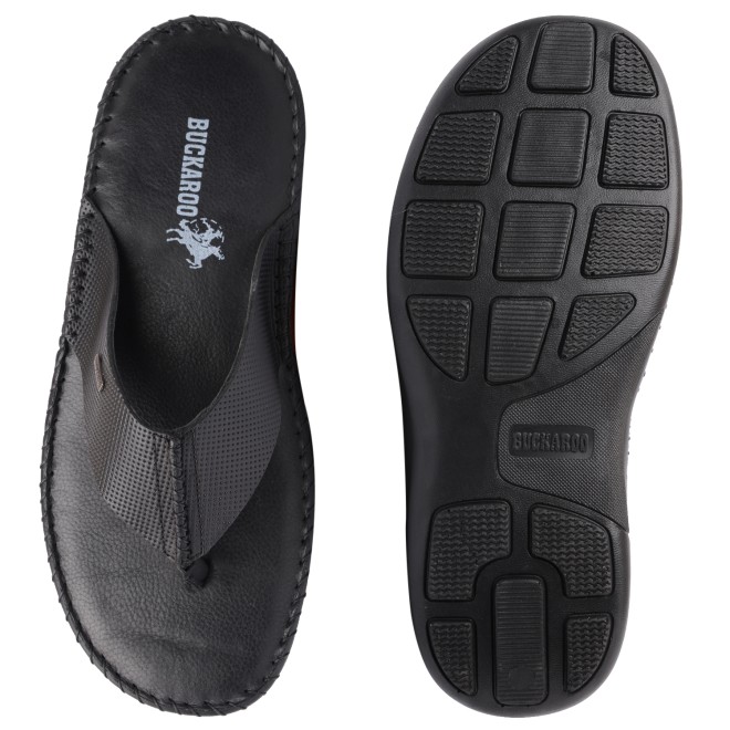 Buckaroo Men Black Casual Slippers (SKU: 62-953071-11-40) Buckaroo Men Black Casual Slippers (SKU: 62-953071-11-40)