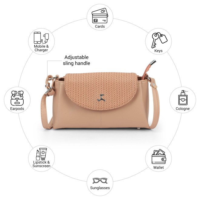 Mochi Women Pink Sling Bag (SKU: 66-1006-24-10)