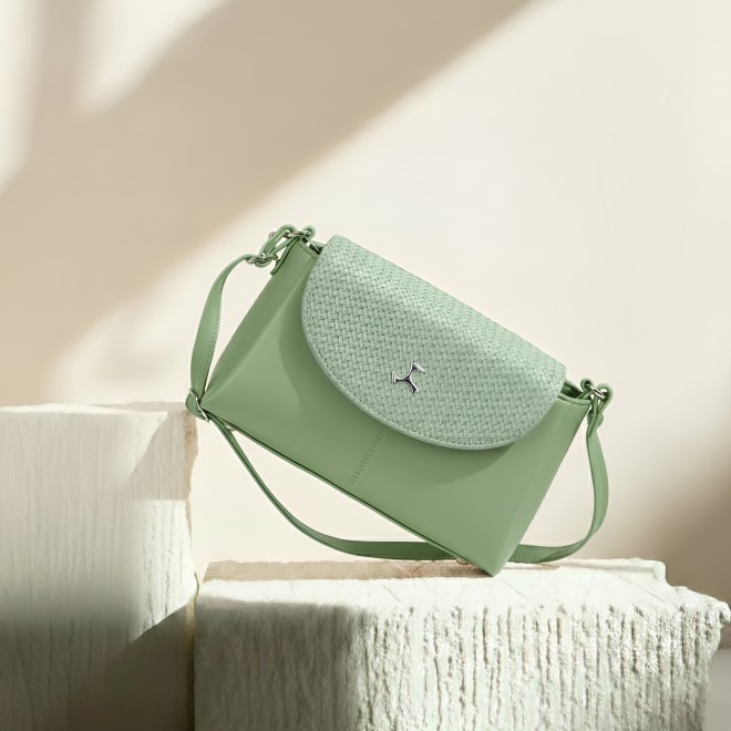 Mochi Women Green Sling Bag