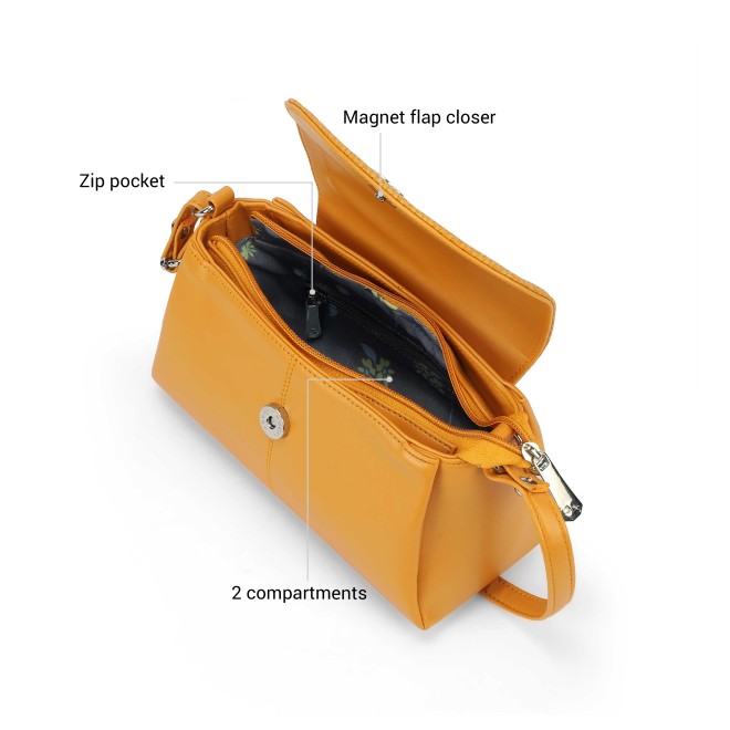 Mochi Women Yellow Sling Bag (SKU: 66-1006-33-10)