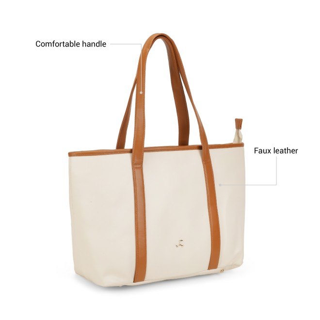 Mochi Women Off-white Tote Bag (SKU: 66-1011-66-10)
