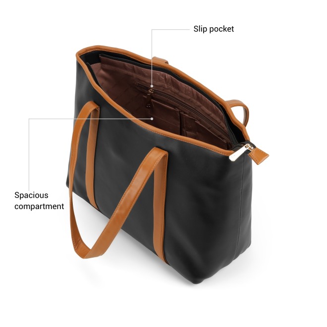 Mochi Women Black Tote Bag (SKU: 66-1011-11-10)