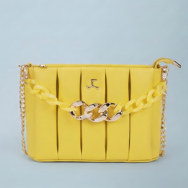 Mochi Women Yellow Evening Bag
