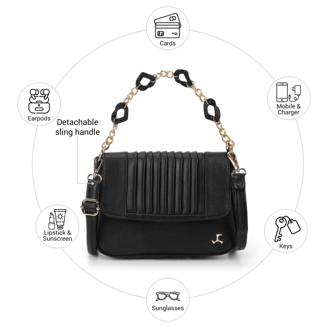 Mochi Women Black Satchel Bag (SKU: 66-1022-11-10)