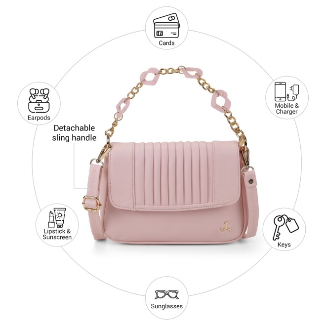 Mochi Women Pink Satchel Bag (SKU: 66-1022-24-10)
