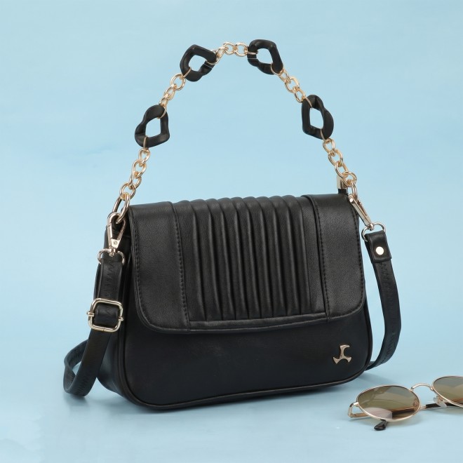 Women Black Satchel Bag