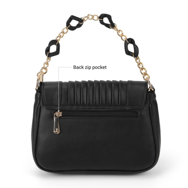 Mochi Women Black Satchel Bag (SKU: 66-1022-11-10)