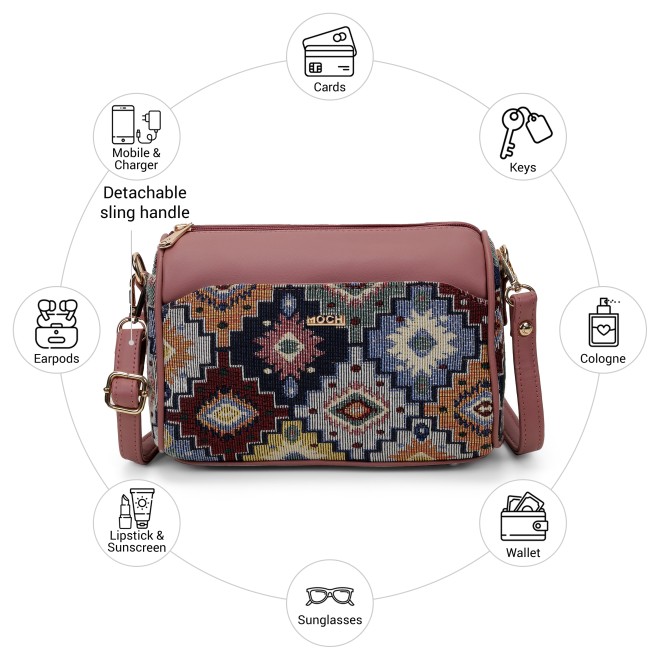 Mochi Women Peach Sling Bag (SKU: 66-1047-80-10)
