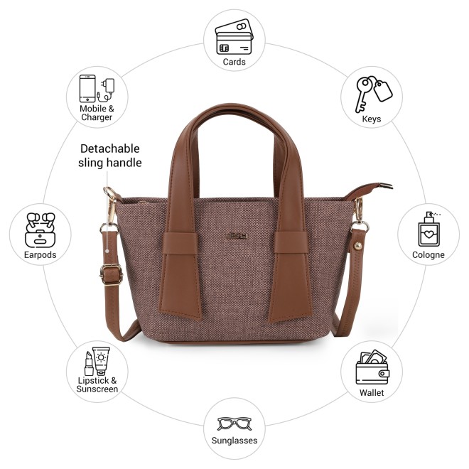 Mochi Women Brown Satchel Bag (SKU: 66-1055-12-10)