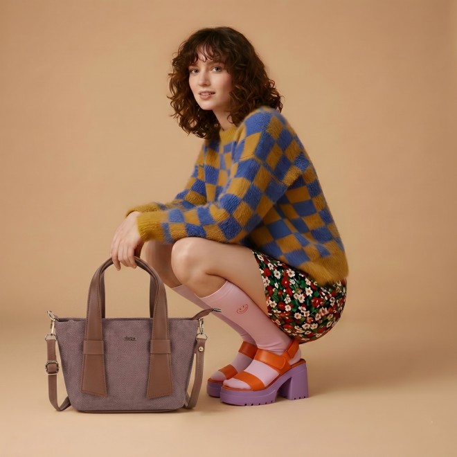 Mochi Women Brown Satchel Bag (SKU: 66-1055-12-10)