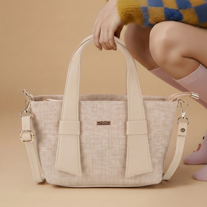 Mochi Women Beige Satchel Bag (SKU: 66-1055-20-10)