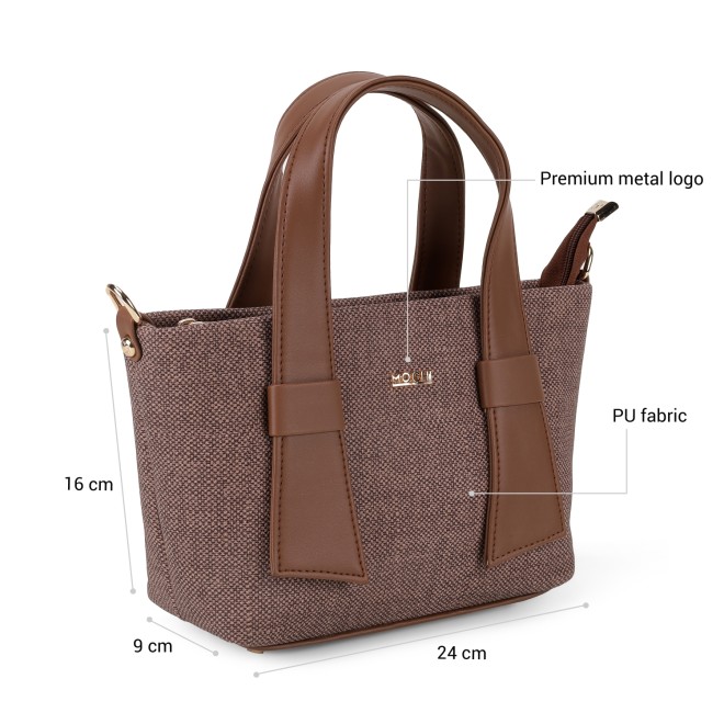 Mochi Women Brown Satchel Bag (SKU: 66-1055-12-10)