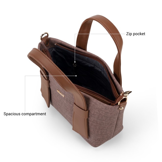 Mochi Women Brown Satchel Bag (SKU: 66-1055-12-10)